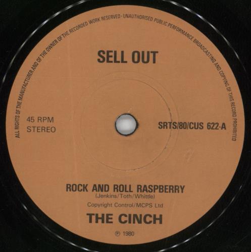The Cinch Rock And Roll Raspberry 7" vinyl single (7 inch record / 45) UK 5ZK07RO817203
