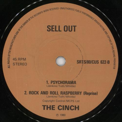 The Cinch Rock And Roll Raspberry 7" vinyl single (7 inch record / 45) UK 5ZK07RO817203