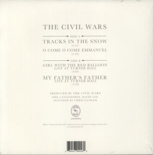 The Civil Wars Tracks In The Snow - White Vinyl - BFRSD11 10" vinyl single (10 inch record) US VKN10TR871015
