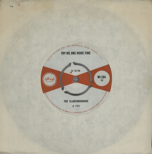 The Clarendonians Try Me One More Time 7" vinyl single (7 inch record / 45) UK W2707TR617225