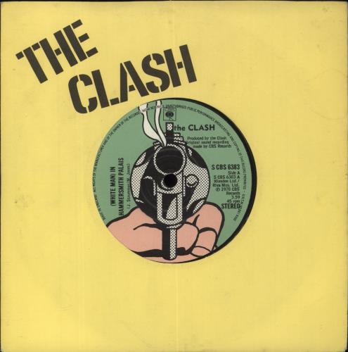 The Clash (White Man) In Hammersmith Palais - Yellow 7" vinyl single (7 inch record / 45) UK CSH07WH104088