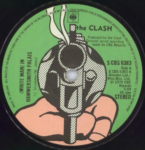 The Clash (White Man) In Hammersmith Palais - Yellow 7" vinyl single (7 inch record / 45) UK CSH07WH104088