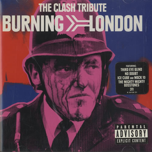 The Clash Burning London CD album (CDLP) US CSHCDBU145548