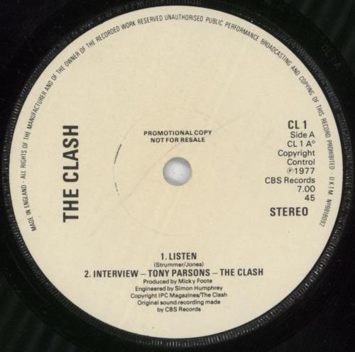 The Clash Capitol Radio 7" vinyl single (7 inch record / 45) UK CSH07CA224062