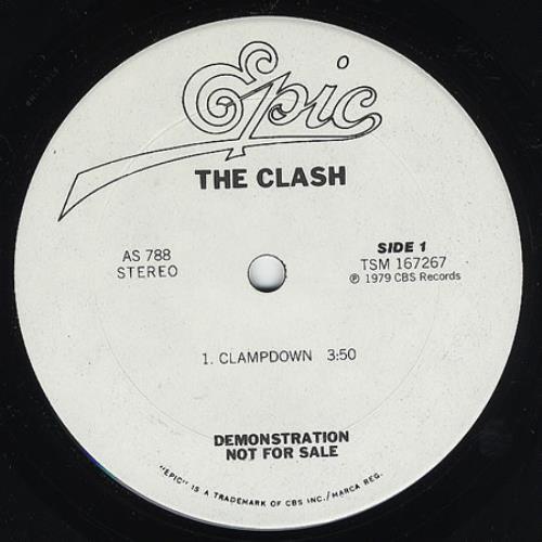 The Clash Clampdown 10" vinyl single (10 inch record) US CSH10CL118180