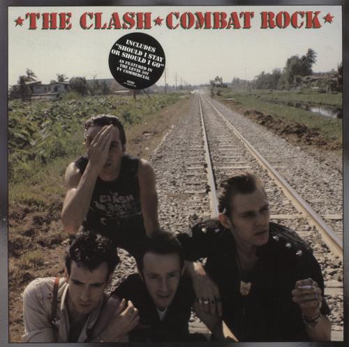 The Clash Combat Rock + Hype-Sticker vinyl LP album (LP record) Dutch CSHLPCO226222