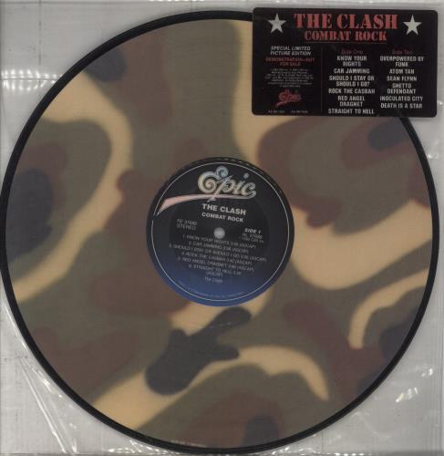 The Clash Combat Rock - Camouflage Picture Disc picture disc LP (vinyl picture disc album) US CSHPDCO856299