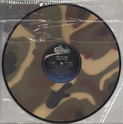 The Clash Combat Rock - Camouflage Picture Disc picture disc LP (vinyl picture disc album) US CSHPDCO856299