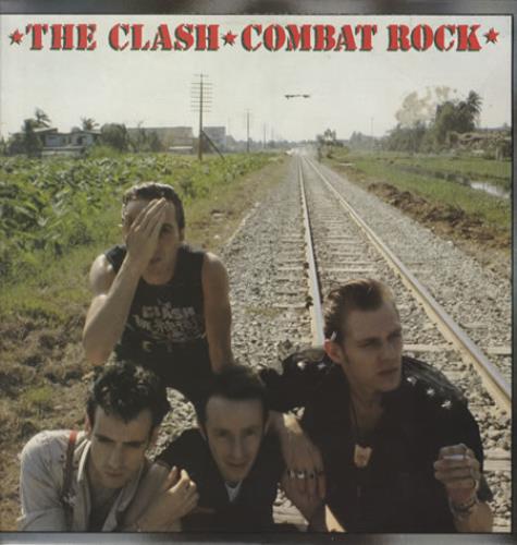 The Clash Combat Rock - Promo Stamped vinyl LP album (LP record) UK CSHLPCO344579