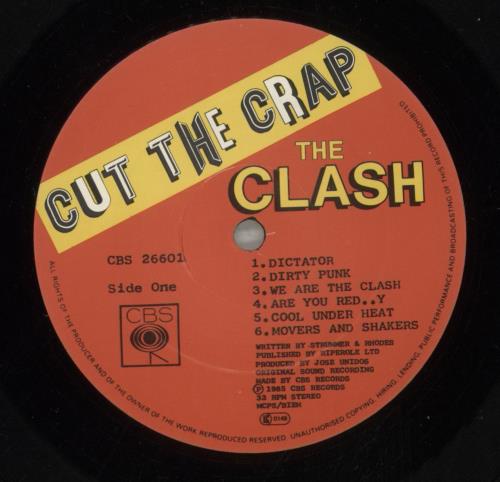 The Clash Cut The Crap - EX vinyl LP album (LP record) UK CSHLPCU780938