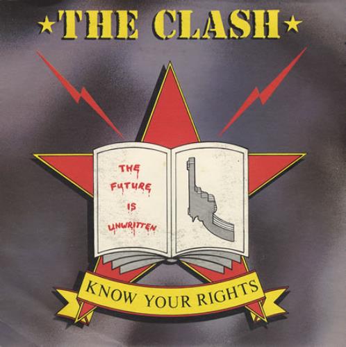 The Clash Know Your Rights 7" vinyl single (7 inch record / 45) Italian CSH07KN198644