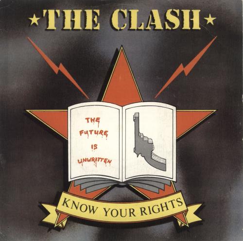 The Clash Know Your Rights 7" vinyl single (7 inch record / 45) Spanish CSH07KN727416