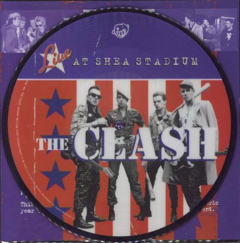The Clash Live At Shea Stadium 7" vinyl picture disc (7 inch picture disc single) US CSH7PLI832070