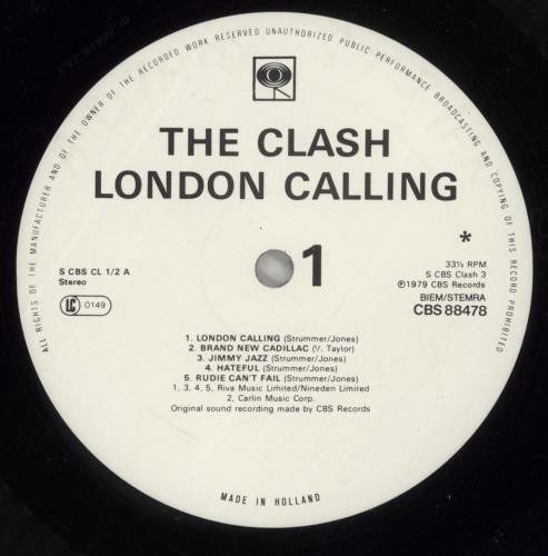 The Clash London Calling + Inners - VG+ 2-LP vinyl record set (Double LP Album) Dutch CSH2LLO875956
