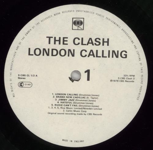 The Clash London Calling + Inners - VG 2-LP vinyl record set (Double LP Album) UK CSH2LLO596068