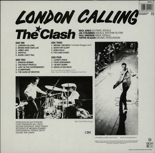 The Clash London Calling + Insert 2-LP vinyl record set (Double LP Album) UK CSH2LLO567715