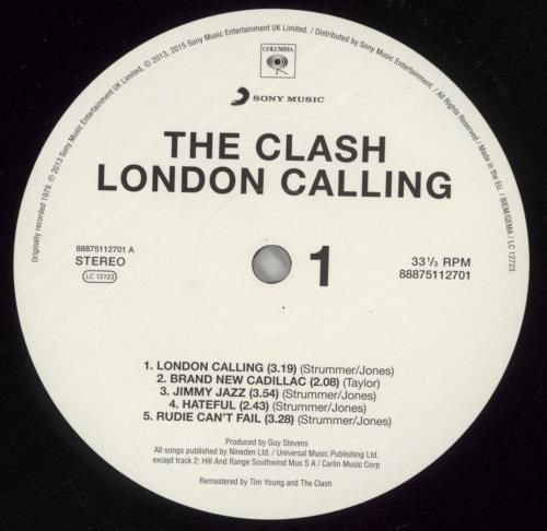 The Clash London Calling - 180 Gram Vinyl 2-LP vinyl record set (Double LP Album) UK CSH2LLO695270