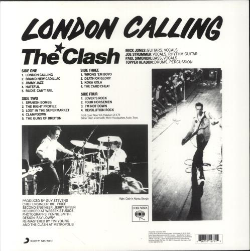The Clash London Calling - 180gm - EX 2-LP vinyl record set (Double LP Album) UK CSH2LLO862879