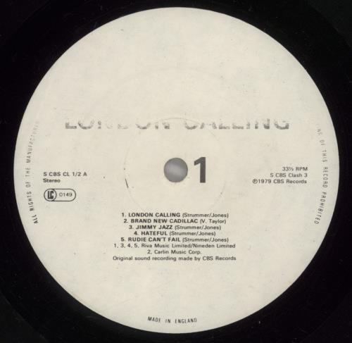 The Clash London Calling - Stickered - VG 2-LP vinyl record set (Double LP Album) UK CSH2LLO685731