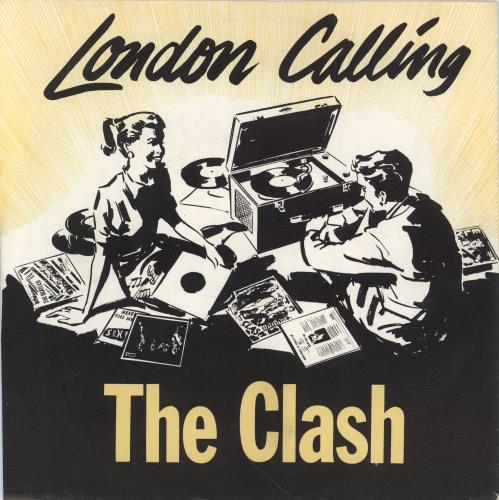 The Clash London Calling - Yellow 7" vinyl single (7 inch record / 45) Dutch CSH07LO761628