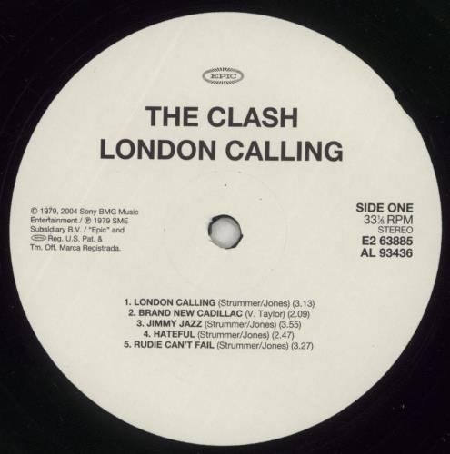 The Clash London Calling 2-LP vinyl record set (Double LP Album) US CSH2LLO322066
