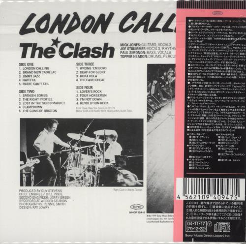 The Clash London Calling 2 CD album set (Double CD) Japanese CSH2CLO338537
