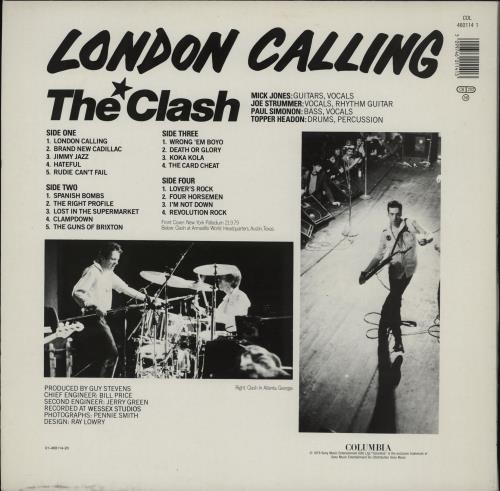 The Clash London Calling 2-LP vinyl record set (Double LP Album) UK CSH2LLO762658