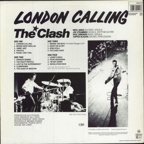 The Clash London Calling 2-LP vinyl record set (Double LP Album) UK CSH2LLO781952