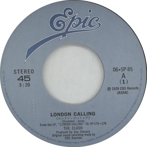 The Clash London Calling 7" vinyl single (7 inch record / 45) Japanese CSH07LO82696