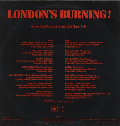 The Clash London's Burning vinyl LP album (LP record) UK CSHLPLO378969
