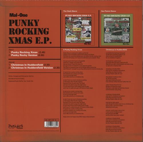 The Clash Punky Rocking Xmas EP - Half & Half coloured vinyl 12" vinyl single (12 inch record / Maxi-single) UK CSH12PU879377