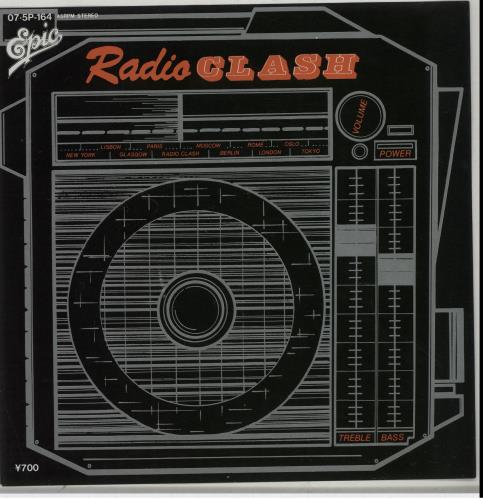 The Clash Radio Clash - Autographed 7" vinyl single (7 inch record / 45) Japanese CSH07RA648369