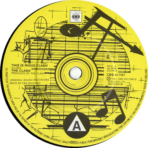 The Clash Radio Clash 7" vinyl single (7 inch record / 45) UK CSH07RA209937