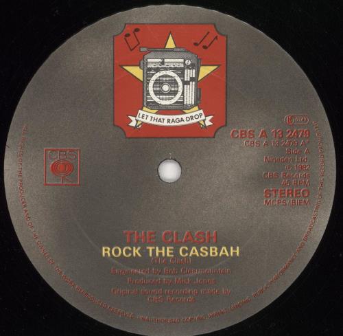 The Clash Rock The Casbah 12" vinyl single (12 inch record / Maxi-single) UK CSH12RO727431