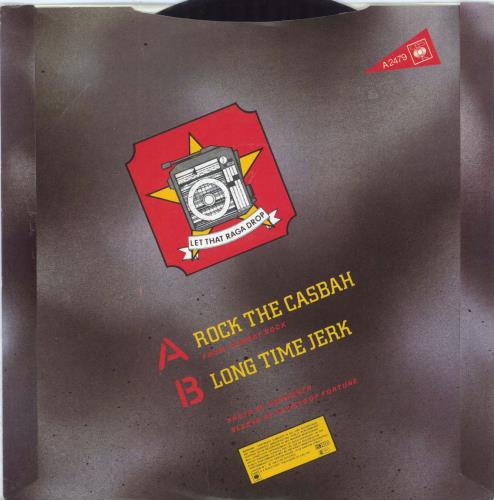 The Clash Rock The Casbah 7" vinyl single (7 inch record / 45) Irish CSH07RO808423