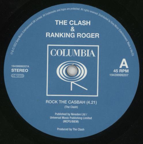 The Clash Rock The Casbah 7" vinyl single (7 inch record / 45) UK CSH07RO875250