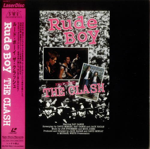 The Clash Rude Boy laserdisc / lazerdisc Japanese CSHLZRU544642