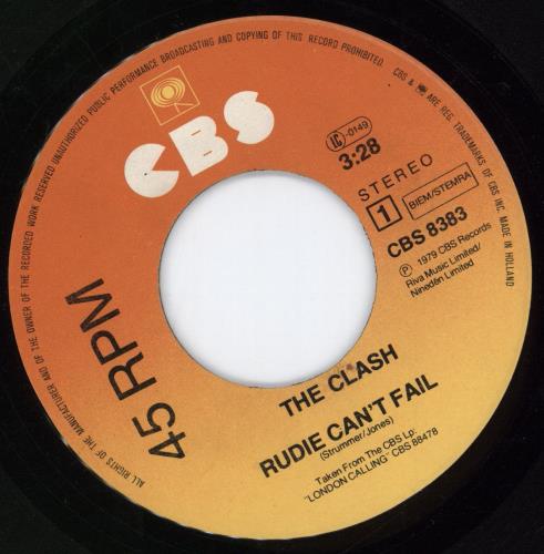 The Clash Rudie Can't Fail 7" vinyl single (7 inch record / 45) Dutch CSH07RU116817
