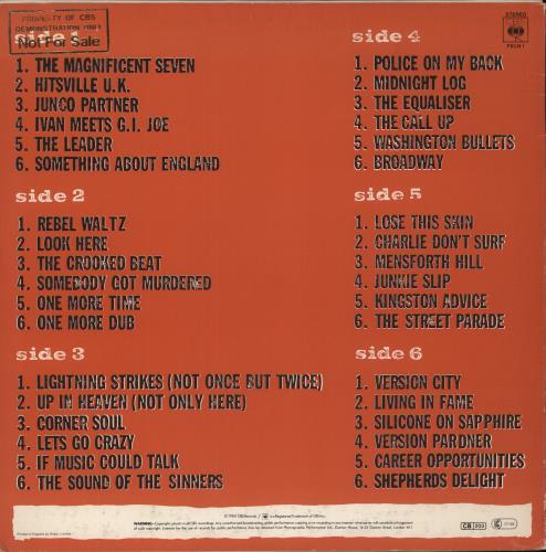 The Clash Sandinista! - Gold Promo Stamp 3-LP vinyl record set (Triple LP Album) UK CSH3LSA872522