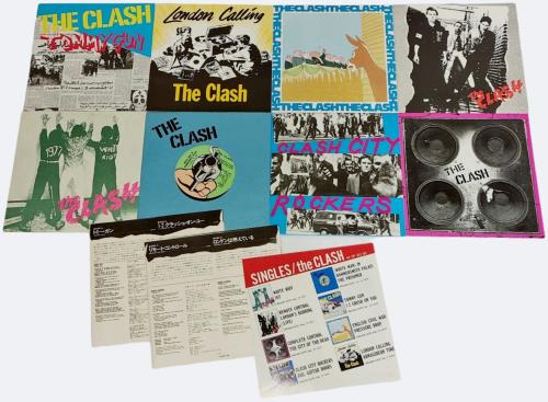 The Clash Singles + obi box set Japanese CSHBXSI21740