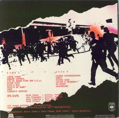 The Clash The Clash - graduated orange label - VG vinyl LP album (LP record) UK CSHLPTH793088