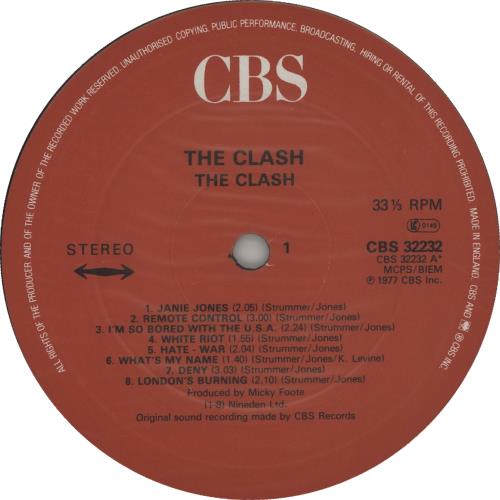 The Clash The Clash - Red label vinyl LP album (LP record) UK CSHLPTH356459