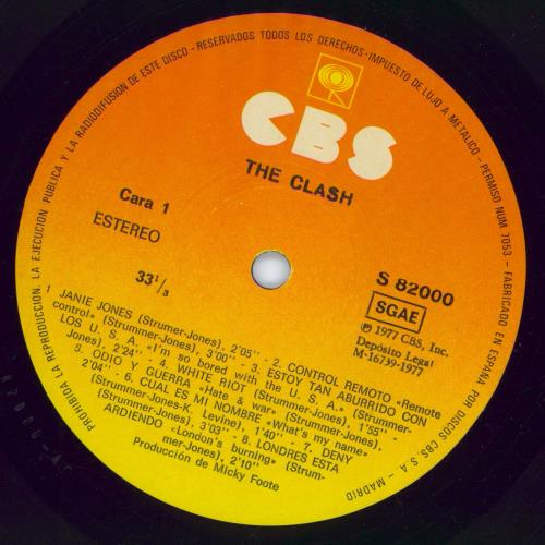 The Clash The Clash vinyl LP album (LP record) Spanish CSHLPTH778567