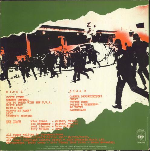 The Clash The Clash vinyl LP album (LP record) Spanish CSHLPTH778567
