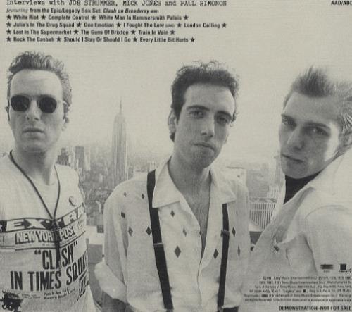 The Clash The Interviews CD album (CDLP) US CSHCDTH27123