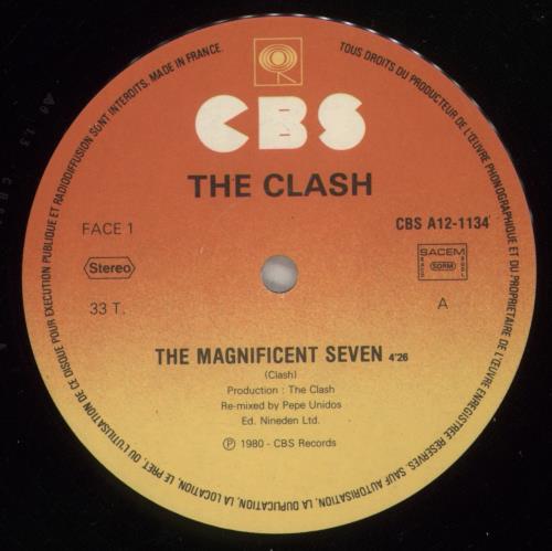 The Clash The Magnificent Seven 12" vinyl single (12 inch record / Maxi-single) French CSH12TH314781