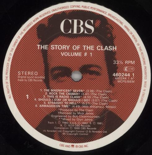 The Clash The Story Of The Clash Volume 1 - EX 2-LP vinyl record set (Double LP Album) UK CSH2LTH802407