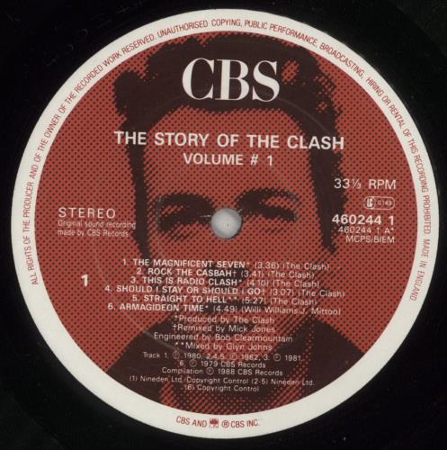 The Clash The Story Of The Clash Volume 1 - VG 2-LP vinyl record set (Double LP Album) UK CSH2LTH810332