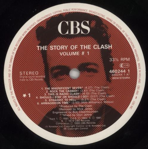 The Clash The Story Of The Clash Volume 1 - VG 2-LP vinyl record set (Double LP Album) Dutch CSH2LTH860366