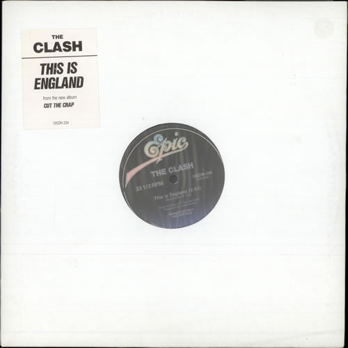 The Clash This Is England 12" vinyl single (12 inch record / Maxi-single) Canadian CSH12TH117553